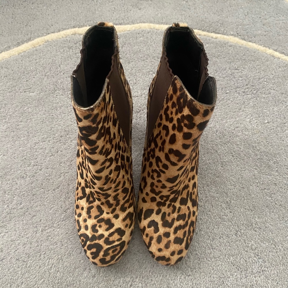 Sam Edelman leopard print booties